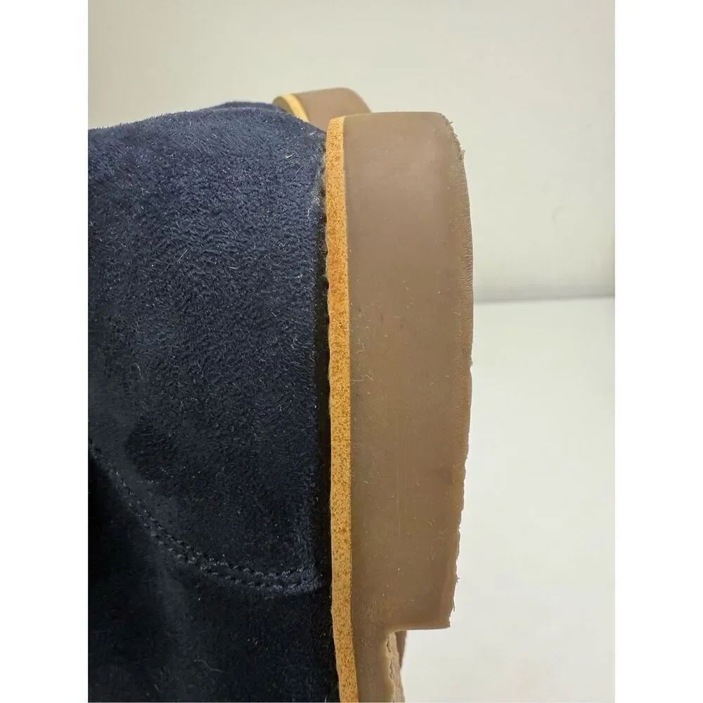 H&M Faux Suede Men’s Navy Blue Chukka Boots Size 10,5 See Description
